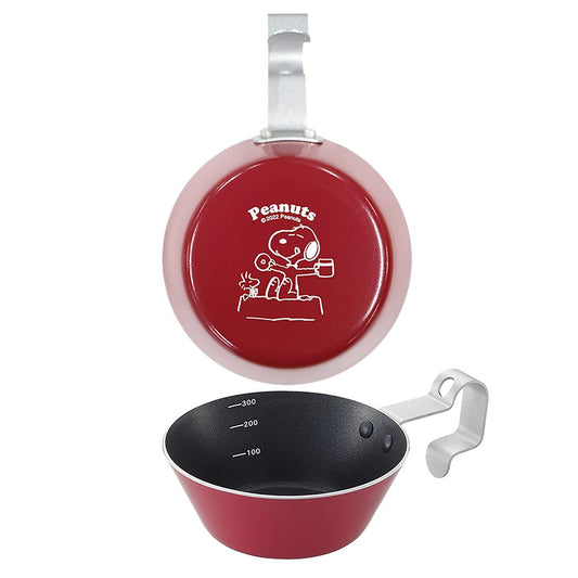 スヌーピー クッキングシェラカップ ピーナッツ 調理器 キャラクター レッド
