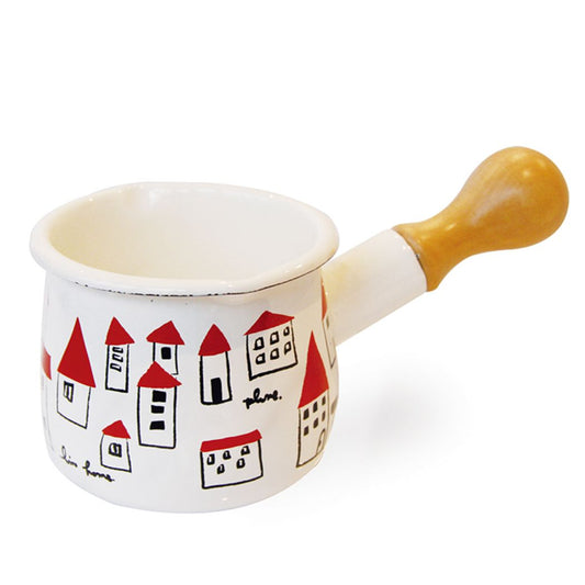 調理器 プルーン Plune. ホーロープチミルクパン 堀内映子 akaiyaneno ガス火専用 片手鍋