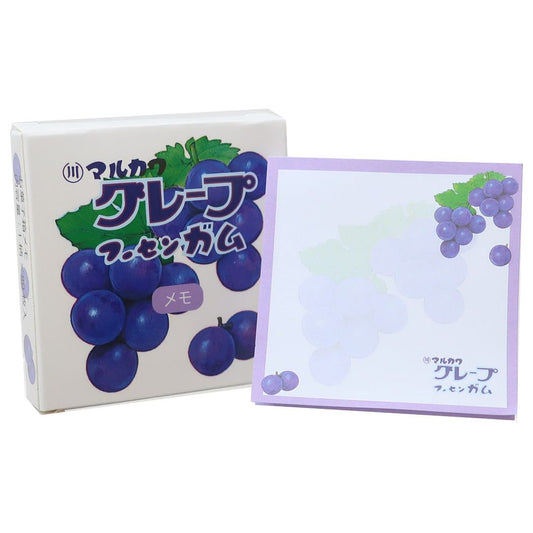 メモ帳 マルカワフーセンガム お菓子箱メモ グレープ お菓子パッケージ ティーズファクトリー