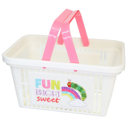 はらぺこあおむし キャラバスケット エリックカール 収納用品 絵本キャラクター レインボー