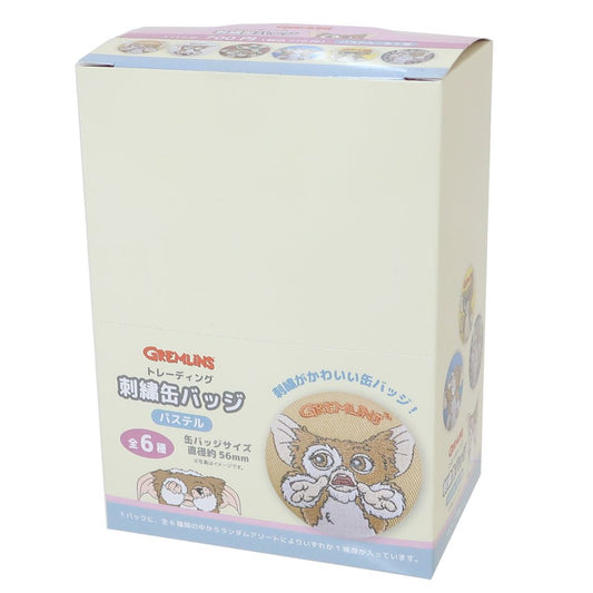 グレムリン グッズ 缶バッジ キャラクター トレーディング刺繍缶バッジ 全6種 6個入セット
