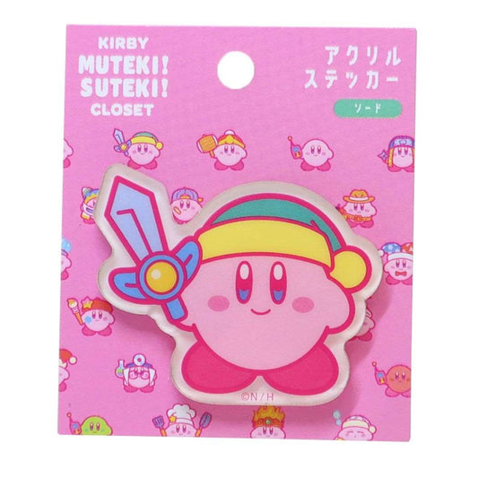 星のカービィ MUTEKI！SUTEKI！CLOSETアクリルステッカー ダイカットシール キャラクター
