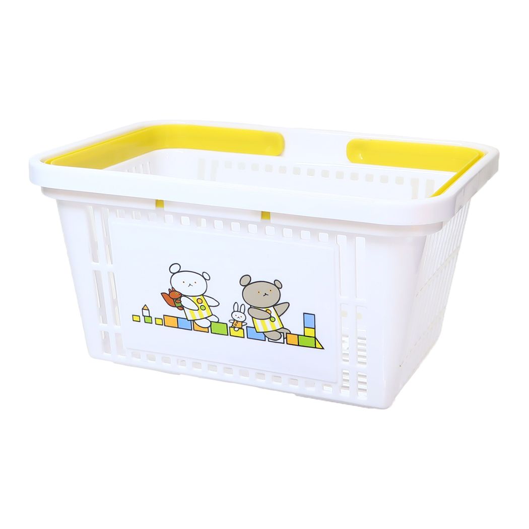 収納用品 こぐまちゃん キャラバスケット　ひらいたひらいた ティーズファクトリー