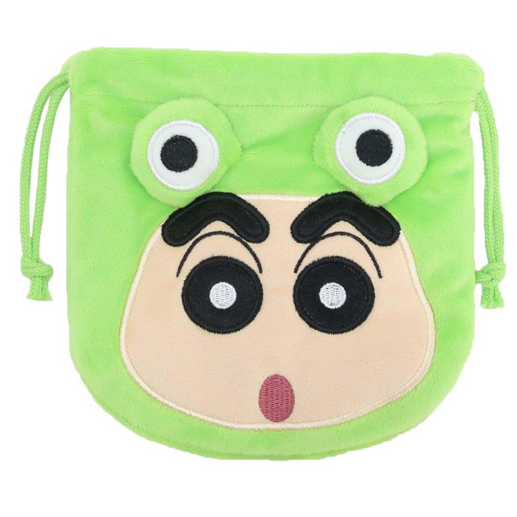クレヨンしんちゃん グッズ 巾着袋 アニメキャラクター きぐるみ巾着 かえる