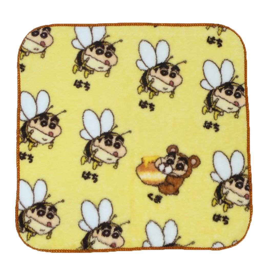 クレヨンしんちゃん ミニタオル やわらかミニタオル ハンカチタオル 変身しんちゃん はち ティーズファクトリー