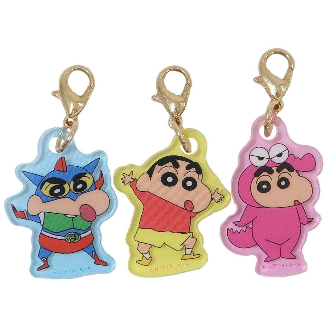 クレヨンしんちゃん グッズ ファスナーマスコット アニメキャラクター さんこいちチャーム お着替えしんちゃん