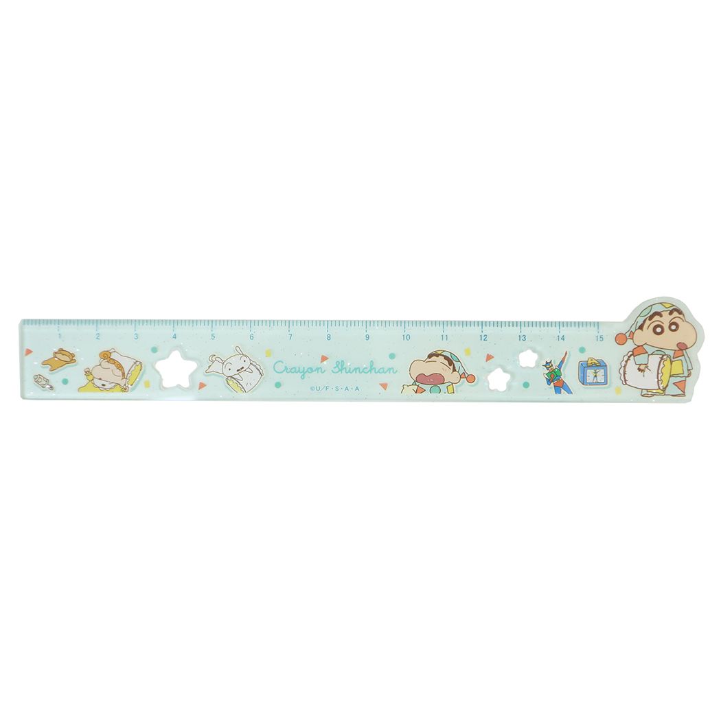 クレヨンしんちゃん ダイカットアクリル定規 15cm ものさし アニメキャラクター おやすみしんちゃん