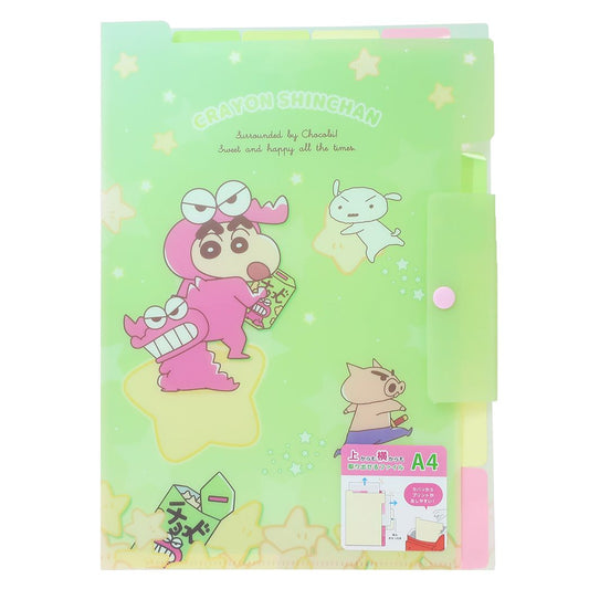 クレヨンしんちゃん グッズ ポケットファイル アニメキャラクター 上からも横からも取り出せるファイル A4 チョコビ