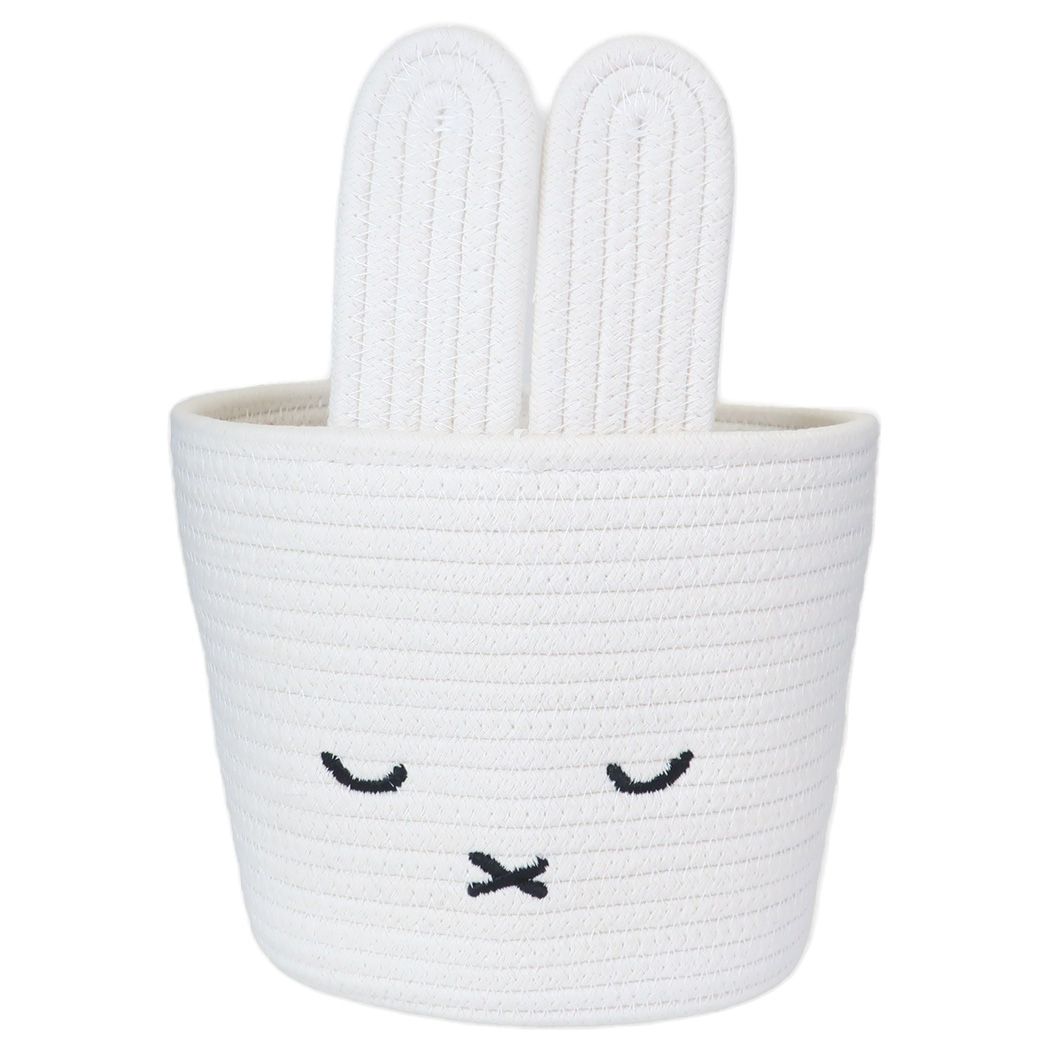 ミッフィー グッズ 収納用品 絵本キャラクター ロープバスケット Mサイズ