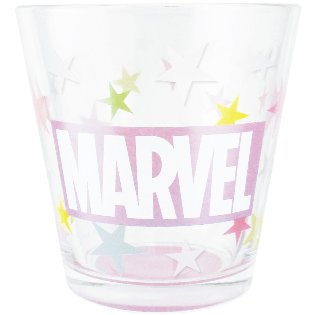 ガラス コップ マーベル フロスト グラス ロゴ パープル MARVEL ティーズファクトリー 新生活準備 ギフト食器 プレゼント