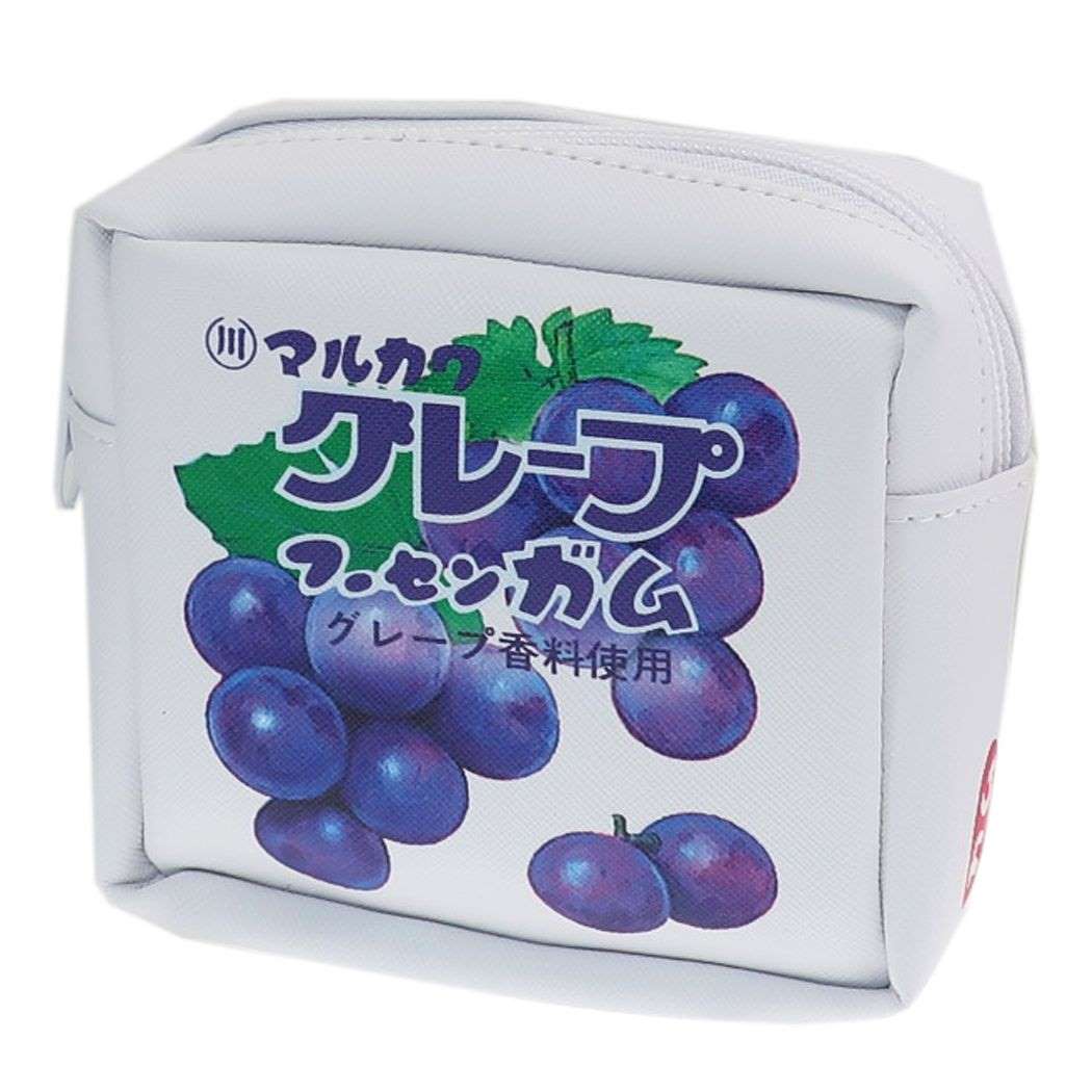 マルカワフーセンガム ミニポーチ スクエア お菓子 ポーチ グレープ おやつシリーズ ティーズファクトリー プレゼント 男の子 女の子