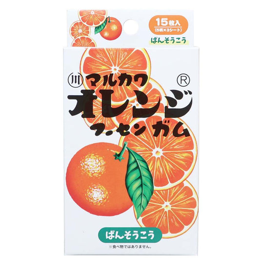 マルカワフーセンガム 救急 ばんそうこう 絆創膏 お菓子シリーズ オレンジ プレゼント 男の子 女の子 ギフト