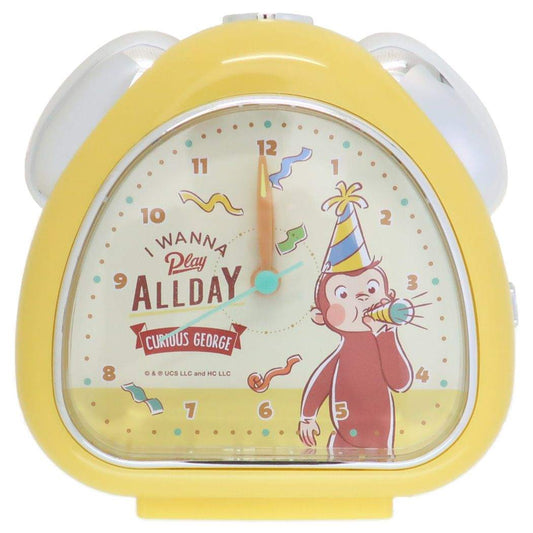 おさるのジョージ おむすびクロック 目覚まし時計 たのしい 絵本キャラクター