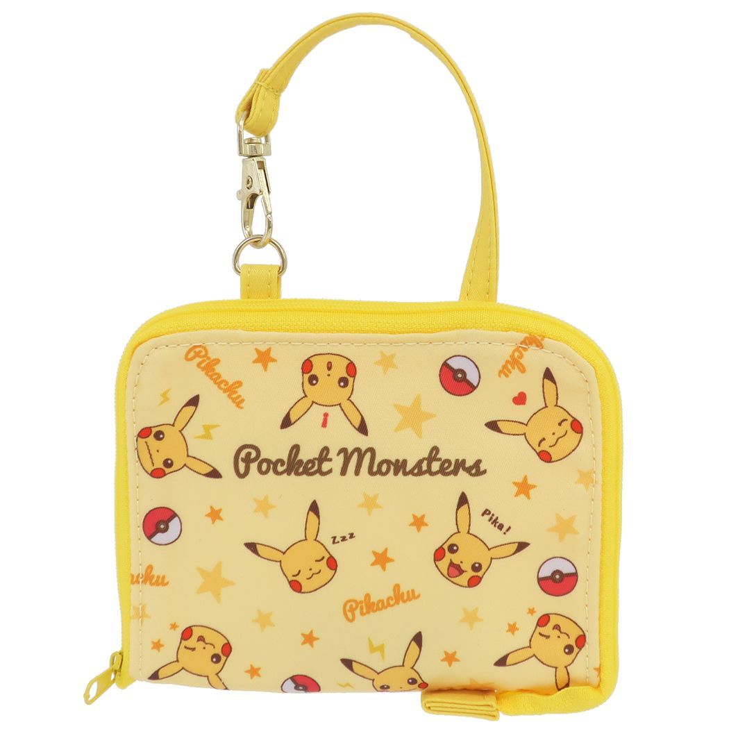 ポケットモンスター 折りたたみ マスクポーチ 不織布マスクケース フェイスパターン ピカチュウ ポケモン キャラクター プレゼント 男