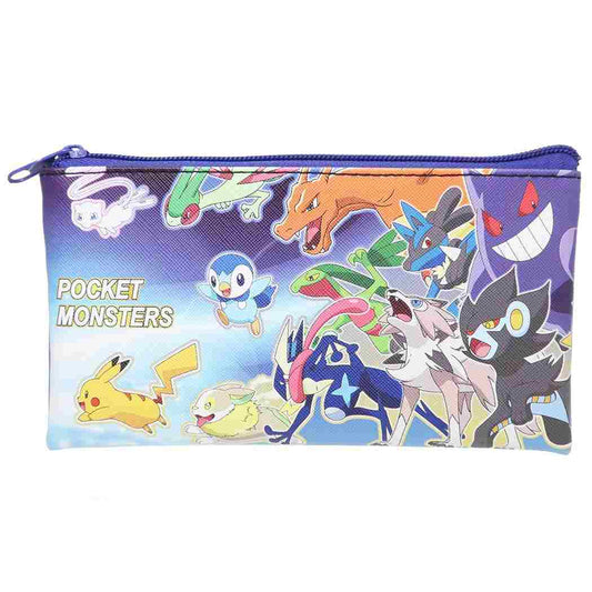 ポケットモンスター ペンケース 筆箱 ポケモン フラット マルチポーチ キャラクター ギャザー プレゼント 男の子 女の子 ギフト