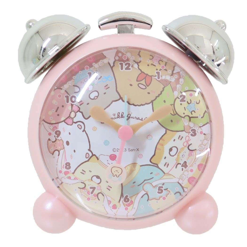 すみっコぐらし グッズ 目覚まし時計 サンエックス キャラクター アラームツインベルクロック