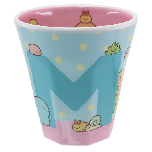 すみっコぐらし イニシャル メラミンカップ M サンエックス ティーズファクトリー メラミン食器 プレゼント 男の子 女の子 ギフト