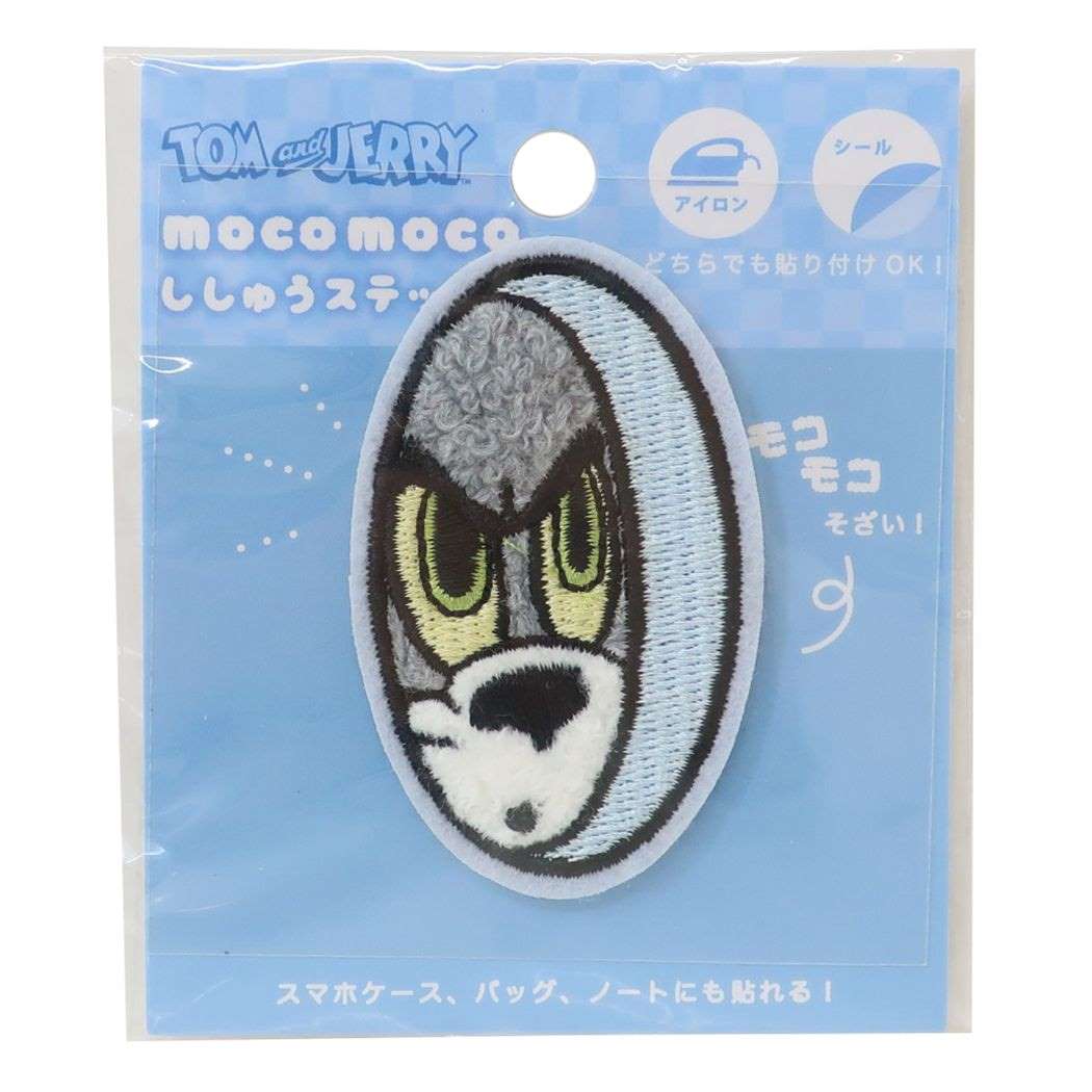トムとジェリー キャラクター ワッペン モコモコ刺繍ステッカー トム ワーナーブラザース