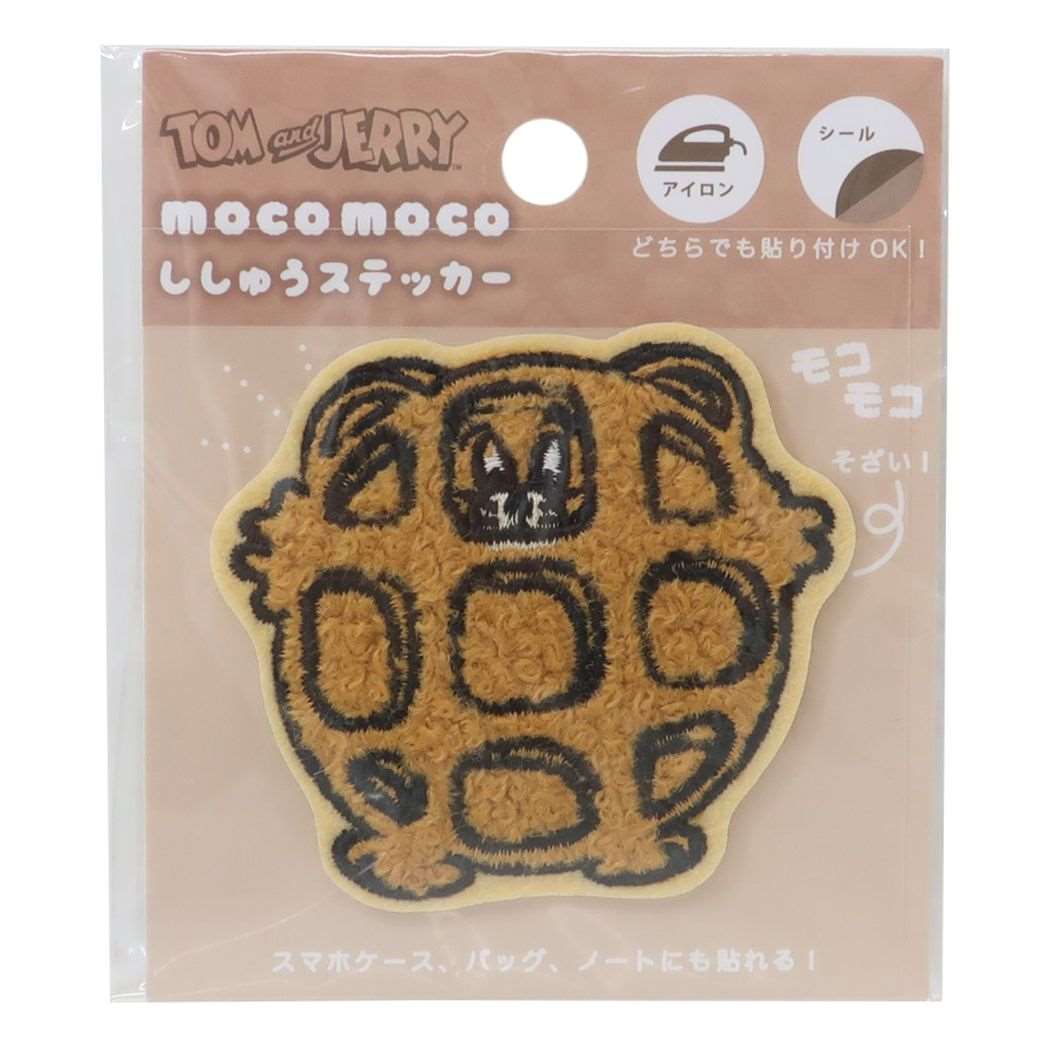 トムとジェリー ワーナーブラザース キャラクター ワッペン モコモコ刺繍ステッカー ジェリー