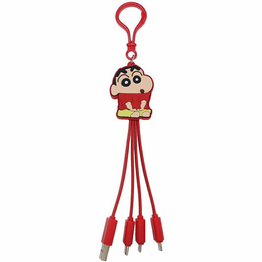 クレヨンしんちゃん グッズ 充電ケーブル アニメキャラクター マルチ充電ケーブル プレゼント 男の子 女の子 ギフト