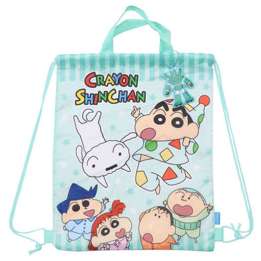 クレヨンしんちゃん グッズ ナップサック アニメキャラクター 体操服バッグ パジャマ柄 新入学