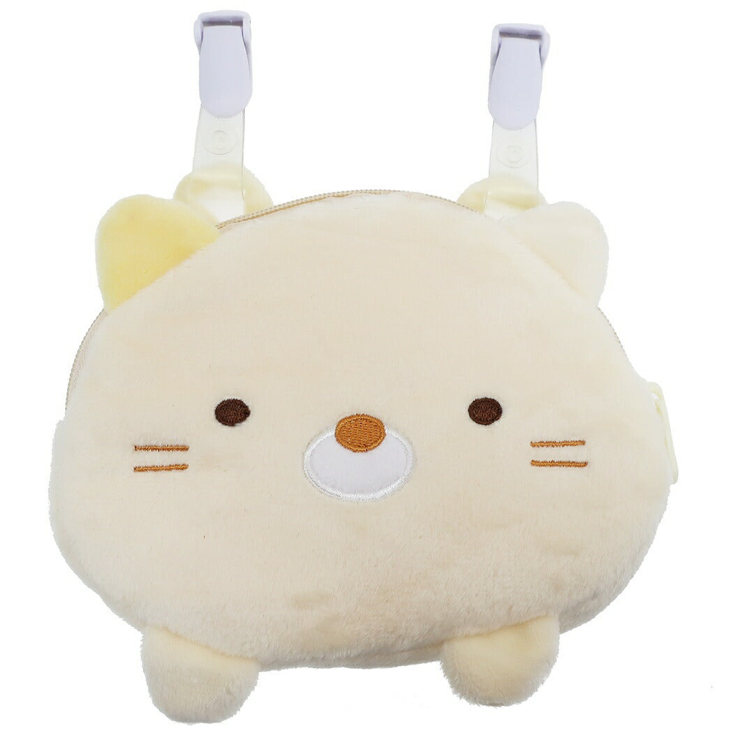 すみっコぐらし グッズ クリップポーチ ポケット ポーチ ねこ サンエックス ティッシュケース ユニック プレゼント 男の子 女の子