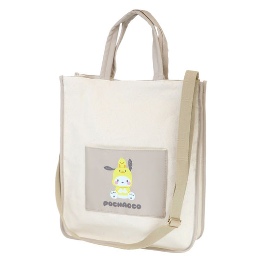 ポチャッコ グッズ トートバッグ キャラクター 合皮ポケットショルダーバッグ