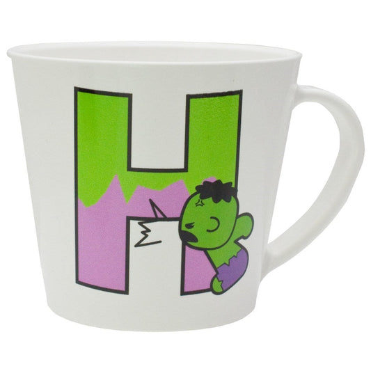 ハルク イニシャルMUG アルファベット H グッズ マグカップ キャラクター マーベル ヤクセル 250ml プレゼント