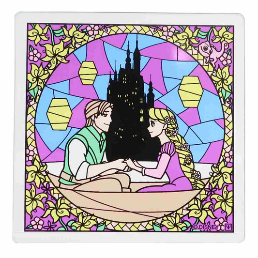 塔の上のラプンツェル グッズ テーブルウェア キャラクター ステンドグラス風コースター プレゼント 男の子 女の子 ギフト